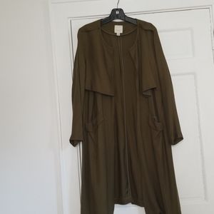 Olive green duster